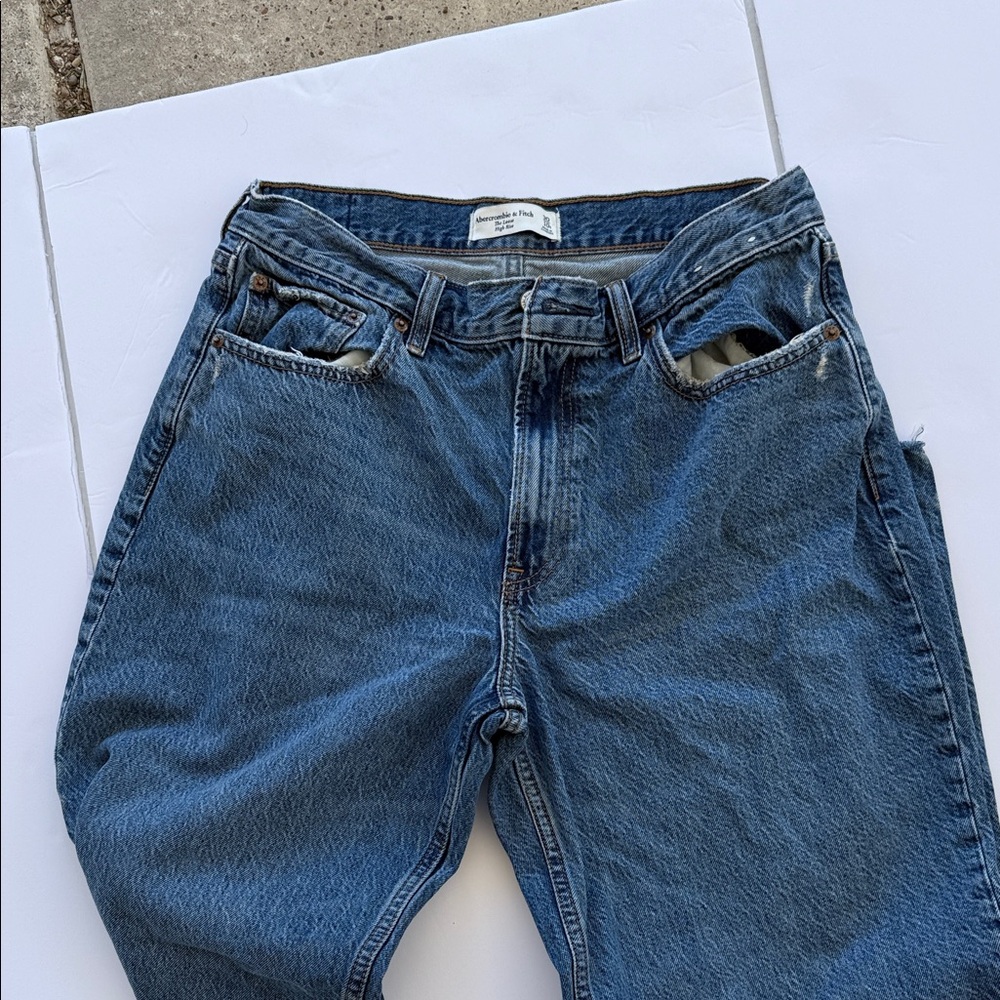 Abercrombie & Fitch High Rise Blue Jeans